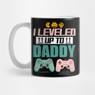 I Leveled Up To Daddy 2024 Soon To Be Dad Fathers Day Mug